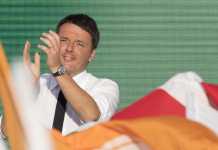 Matteo Renzi a Piazza del Popolo