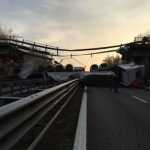 Cavalcavia crollato ad Annone Brianza sulla statale 36 Milano Lecco