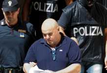 Giovanni Domenico Scimonelli durante l'arresto del 2015