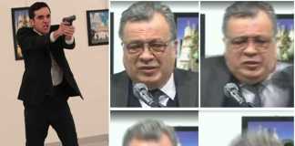 La drammatica sequenza dell'omicidio dell'ambasciatore russo Andrei Karlov