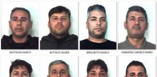 Gli arrestati nell'operazione Orfeo a Catania gruppo Picanello