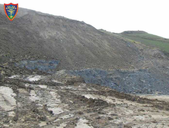 La cava abusiva scoperta a Melissa