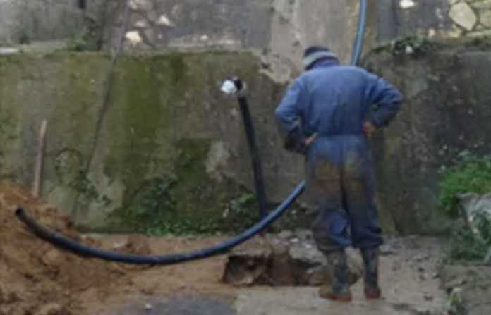 rottura rete idrica cosenza