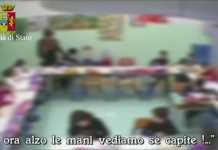 Frame del video della Squadra mobile di Reggio Calabria