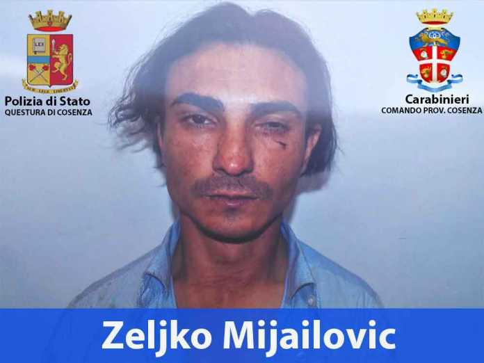 Zeljko Mijailovic Zeljko Mijailovic arrestato dalla Polizia dopo inseguimento coi Carabinieri di Rende