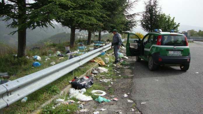cumuli di rifiuti sulla ss 107 sila