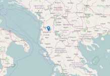 Terremoto di magnitudo 3.4 vicino Tirana, Albania terremoto elbasan albania