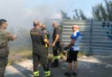 Incendio viale Mancini