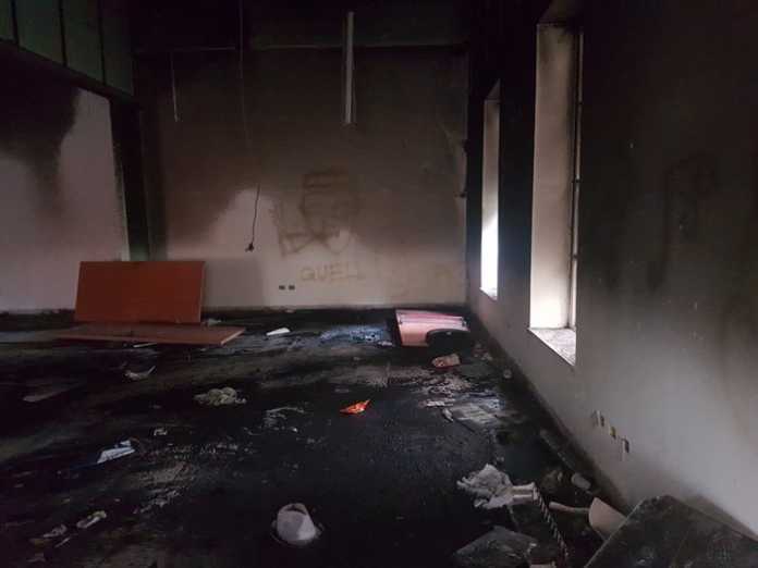 Incendiati locali Centro disabilità Reggio Calabria Incendiati locali Centro disabilità Reggio Calabria