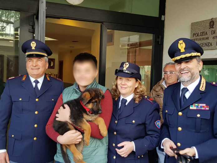 Michele-cucciolo-cane-Bea Compra un cucciolo a figlio malato ma viene truffato, Polstrada gliene dona uno