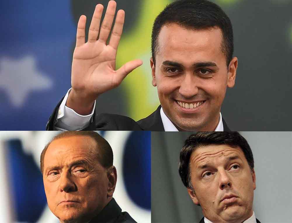 Renzi e Berlusconi contro il M5S. Di Maio: "Non hanno numeri e tremano"