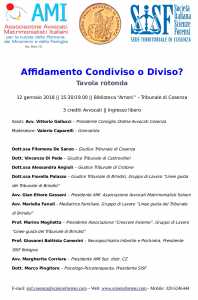 locandina  separazione affidamento condiviso