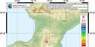 mappa terremoto san vito sullo ionio