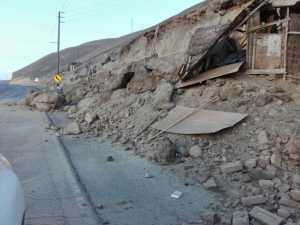 I danni del terremoto in Perù (Twitter/Agenzia Andina)