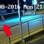 Un frame video che riprende il sopralluogo vicino la villa Pagliuso