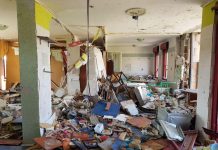 L'appartamento nel quartiere Lampanaro devastato dall'esplosione