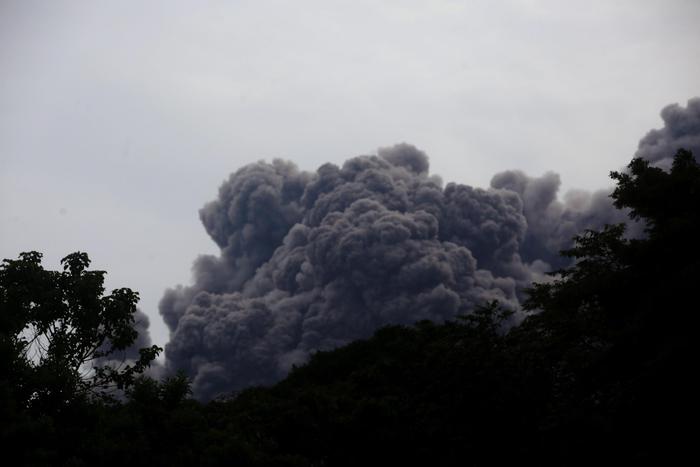 Eruzione Volcan de Fuego Guatemala