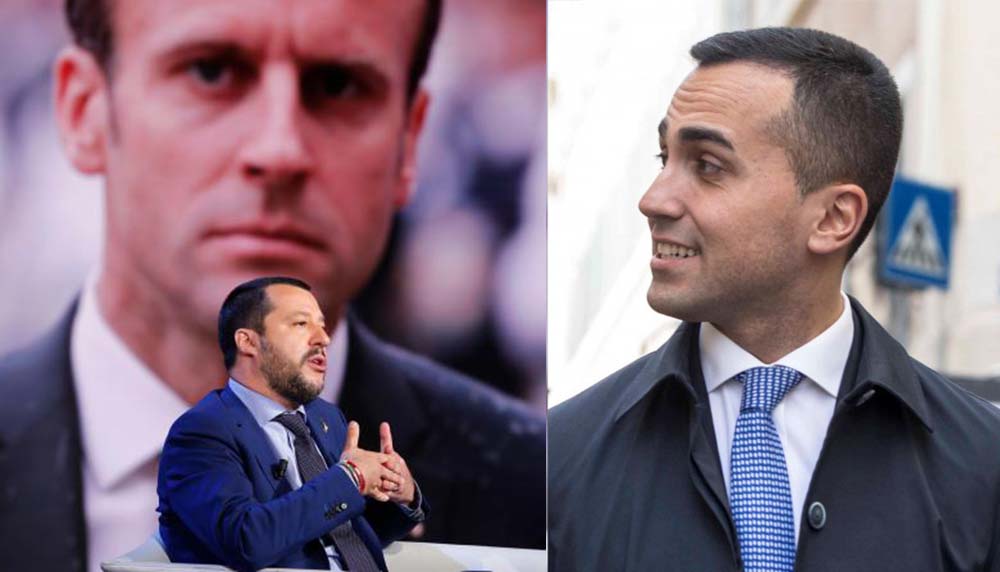 Salvini Macron porta a porta