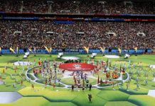 Russia 2018, al via il mondiale senza l’Italia. I russi vincono 5-0 inaugurazione mondiali Russia 2018