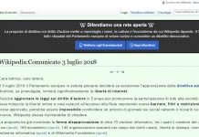 Wikipedia Italia protesta e chiude: “Direttiva Ue รจ minaccia alla libertร ” wikipedia