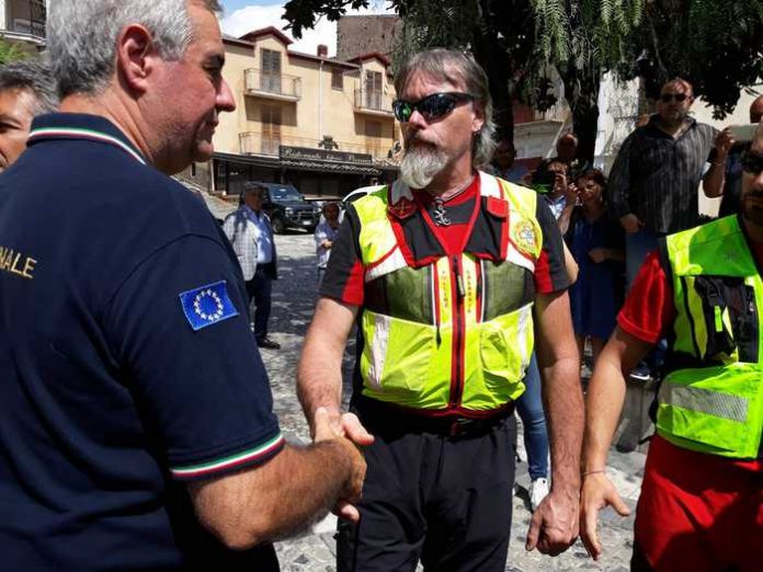 Il capo della Protezione civile Angelo Borrelli a Civita