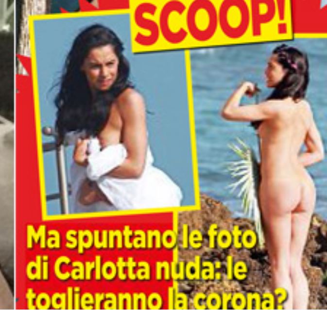 La copertina del settimanale Oggi con il nudo di Carlotta Maggiorana