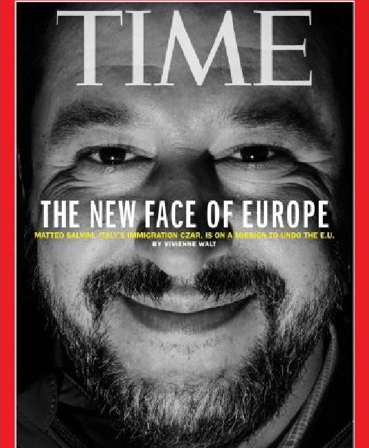 Il ministro Matteo Slavini nell'ultima copertina del magazine