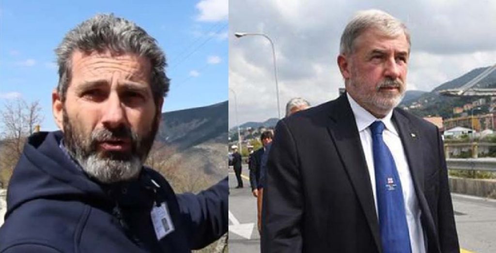 Da sinistra i due commissari per la ricostruzione post terremoto e ponte di Genova: Piero Farabollini e Marco Bucci 