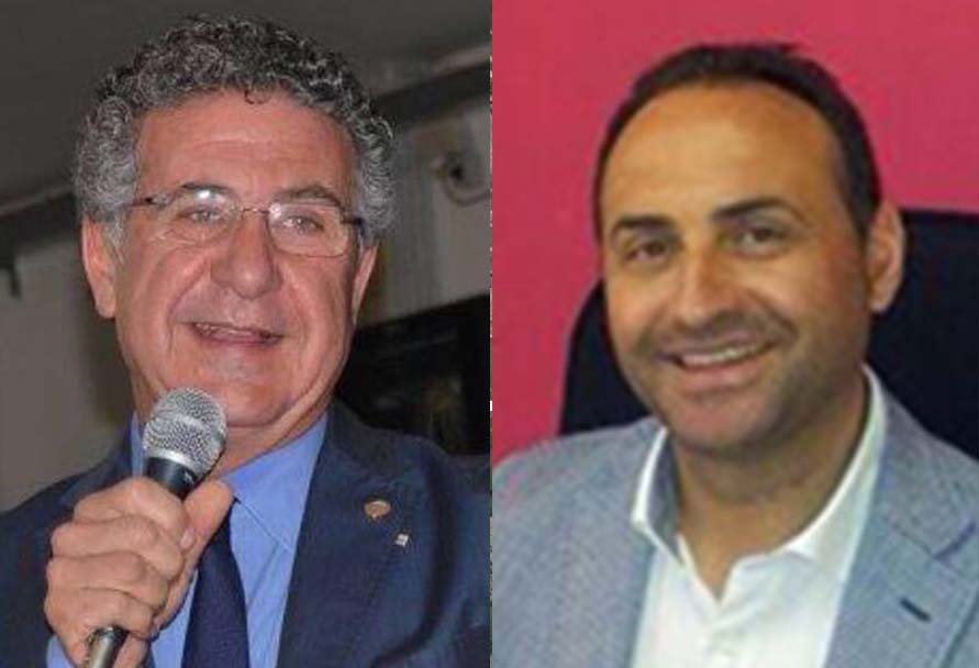 Da sinistra il sindaco di Fuscaldo Gianfranco Ramundo e il vice Paolo Cavaliere