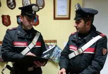carabinieri rende marijuana