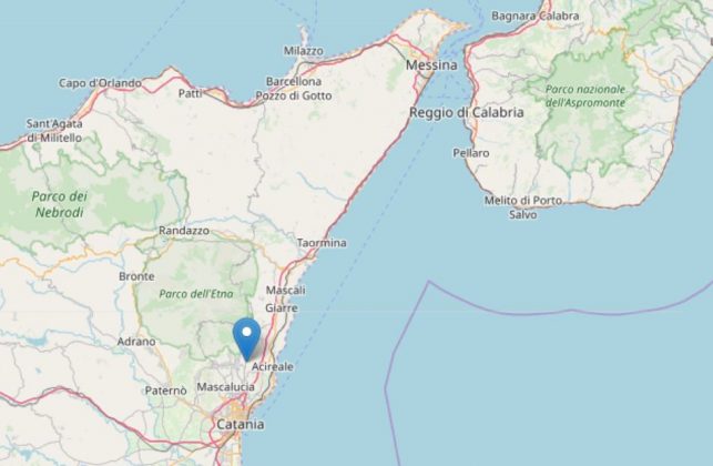 terremoto Catania etna