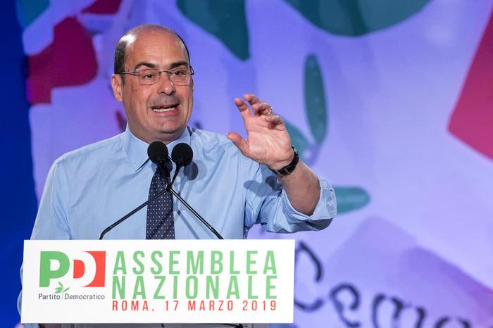 Il neo segretario del PD Nicola Zingaretti