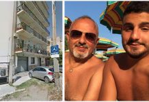 Dramma familiare a Reggio, giovane uccide il padre a coltellate A sinistra la palazzina dov'è maturata la tragedia. A destra padre e figlio Domenico e Simone Bova