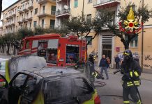 incendio auto via misasi Cosenza