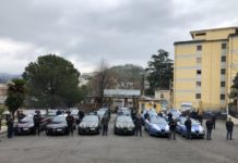 Omaggio dalle Forze dell’Ordine ai sanitari dell’Annunziata di Cosenza