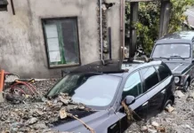 Maltempo nel reggino, danni e frane con auto sommerse da fango e detriti