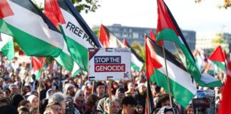 In migliaia in piazza in tutta Europa per chiedere la fine del genocidio israeliano a Gaza